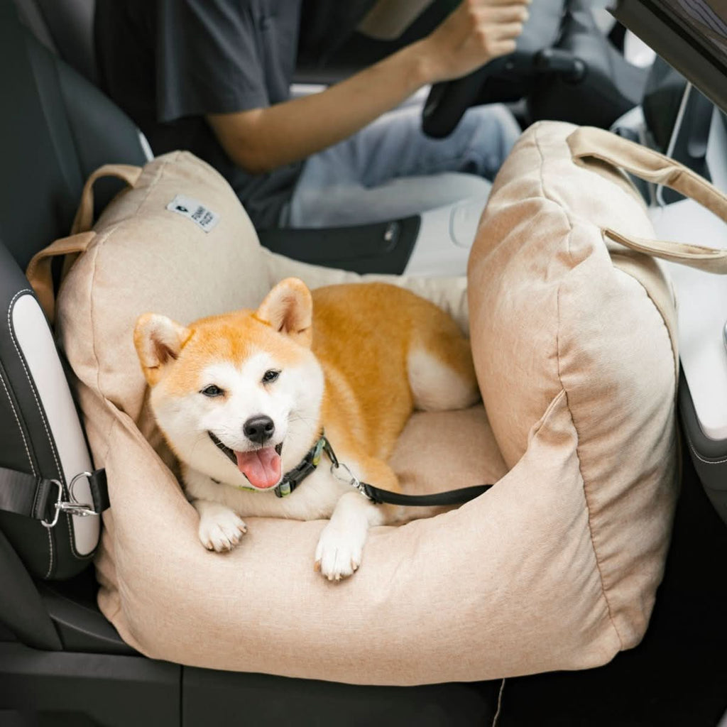 CozyTrail Dog Seat Bed With Safety Belt And Non Slip Base For Car And Home | Temsk