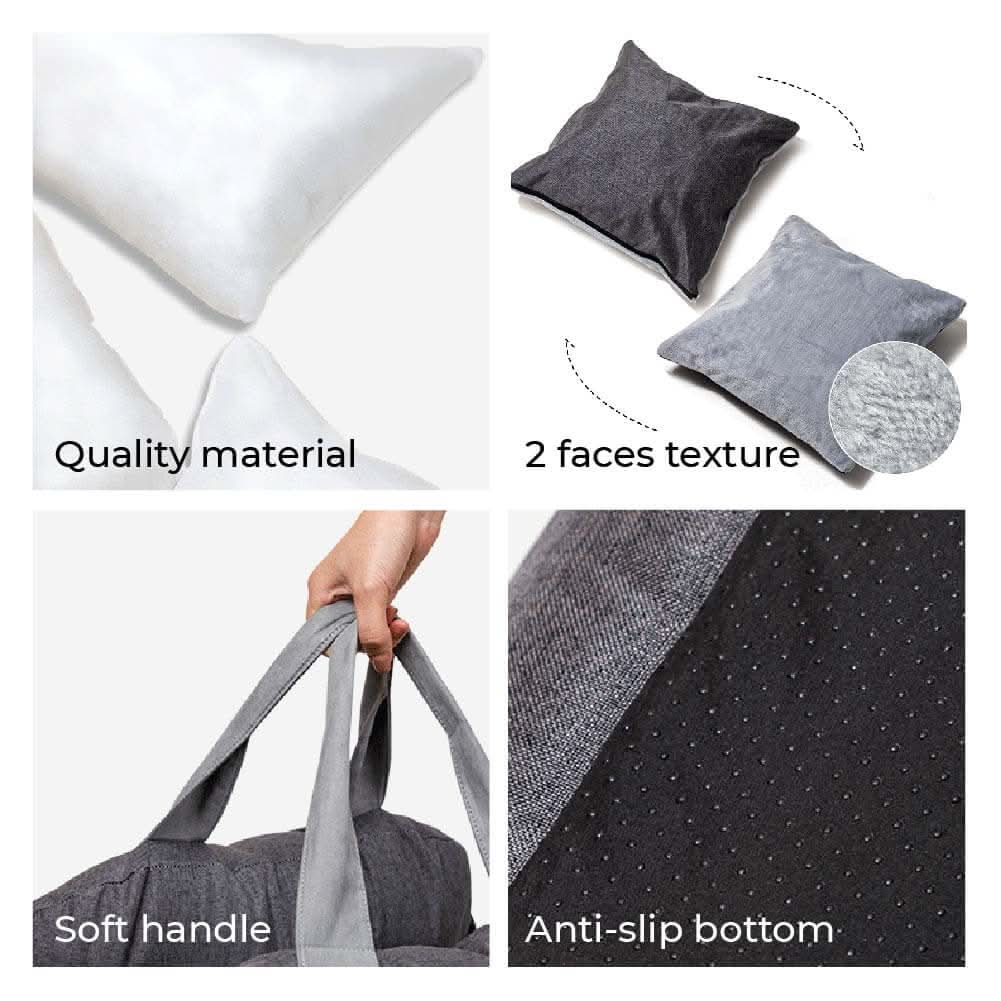 CozyTrail Dog Seat Bed With Safety Belt And Non Slip Base For Car And Home | Temsk