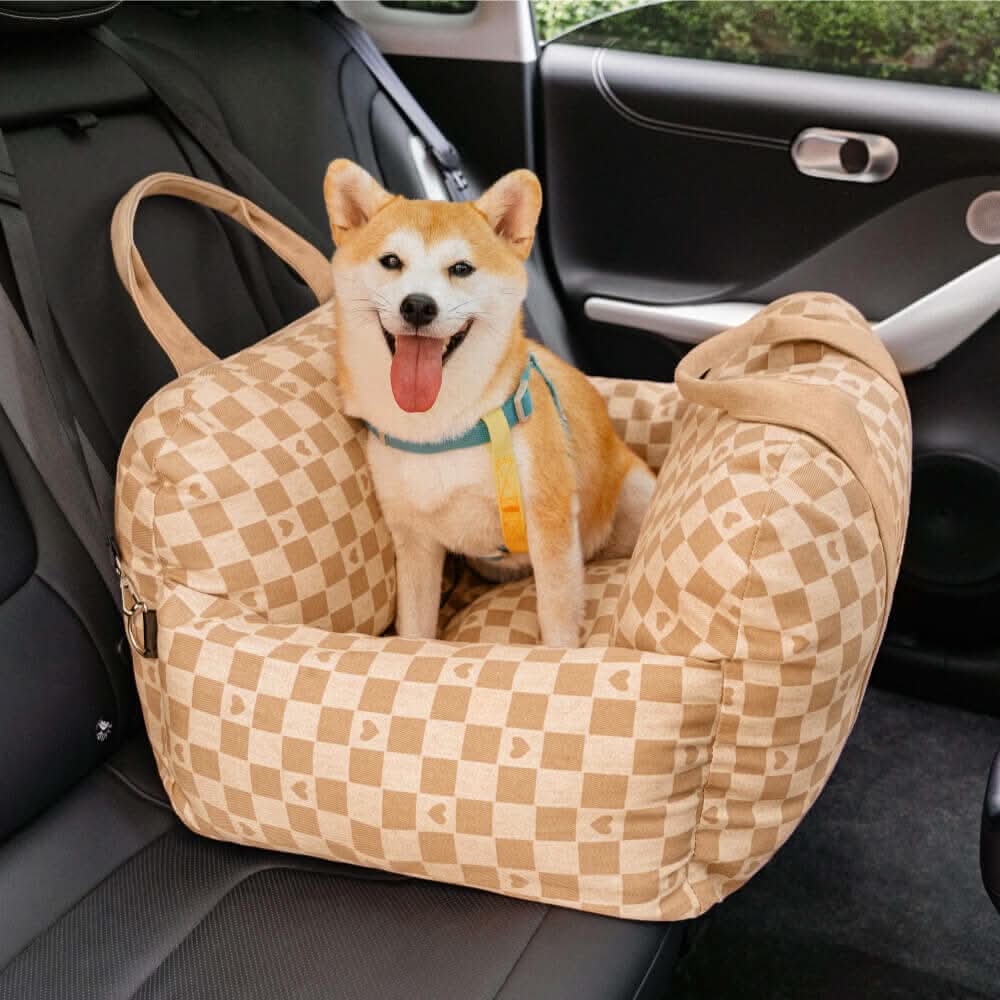 CozyTrail Dog Seat Bed With Safety Belt And Non Slip Base For Car And Home | Temsk