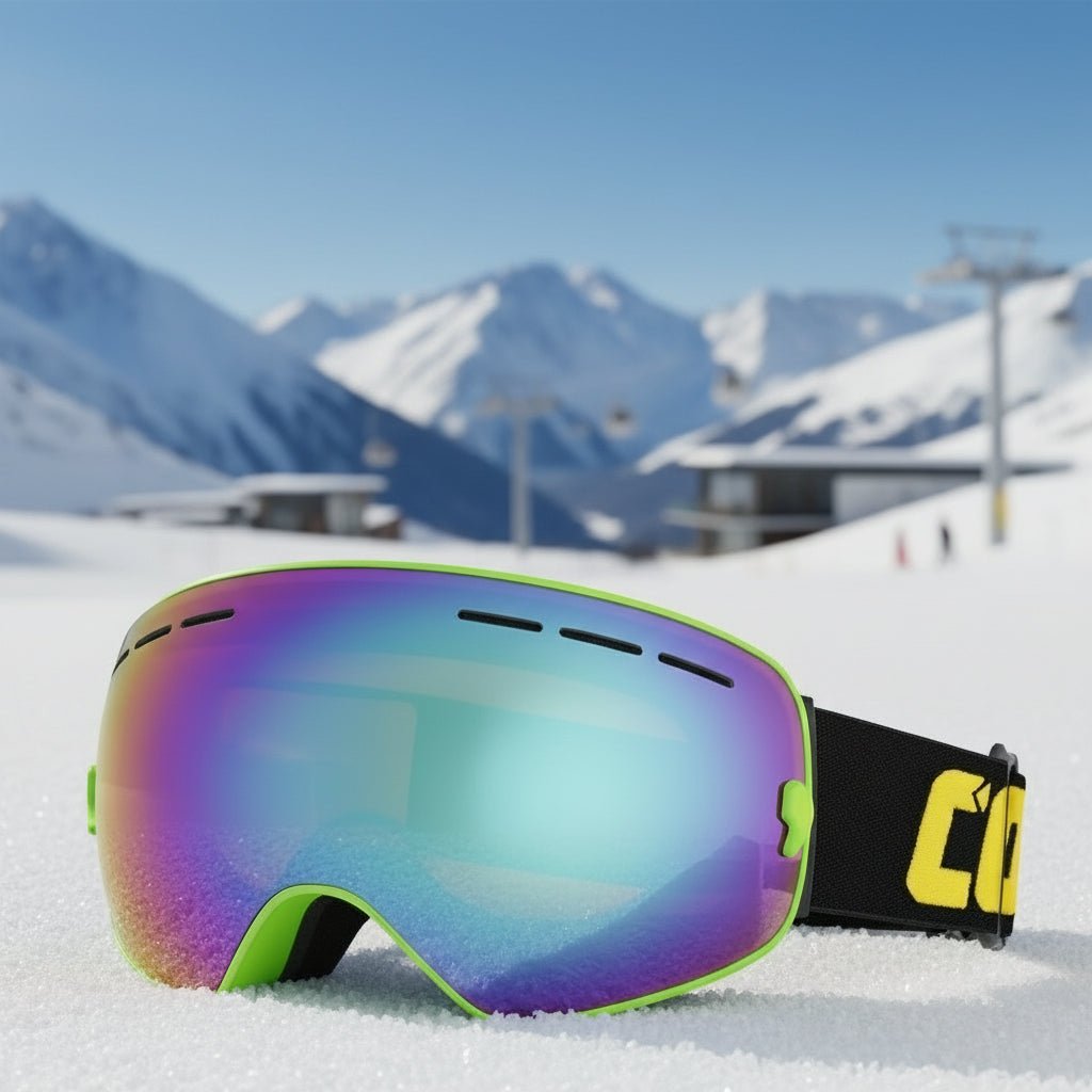 LumaView UV400 Antifog Ski Goggles With Double Layer And Panoramic Spherical Lens | Temsk