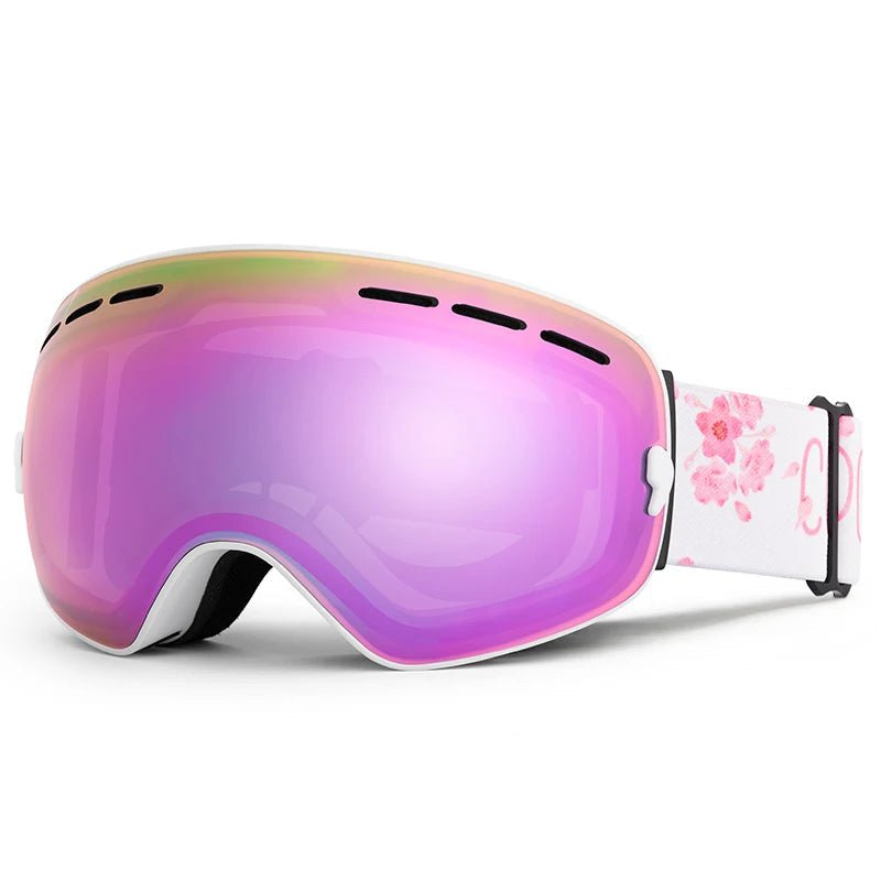 LumaView UV400 Antifog Ski Goggles With Double Layer And Panoramic Spherical Lens | Temsk