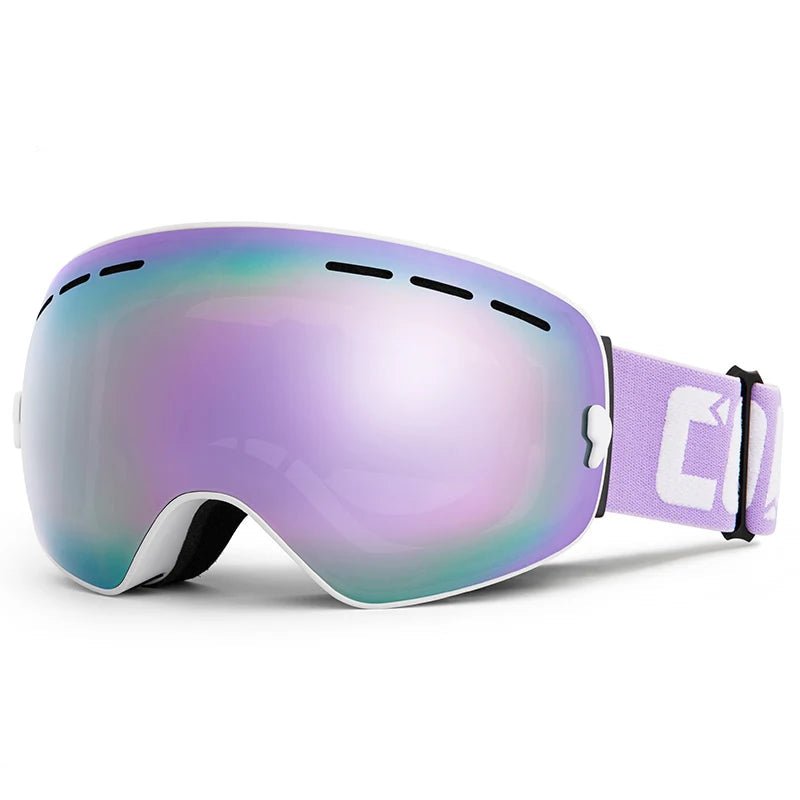 LumaView UV400 Antifog Ski Goggles With Double Layer And Panoramic Spherical Lens | Temsk