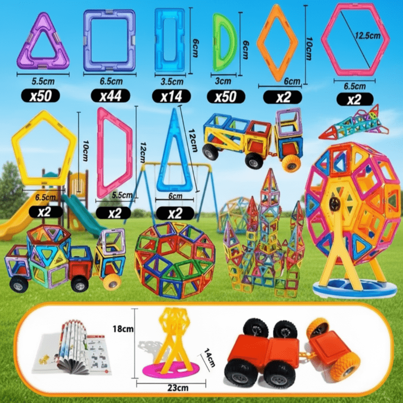 MagnoBuild Creative Magnetic Building Blocks For Kids | Temsk