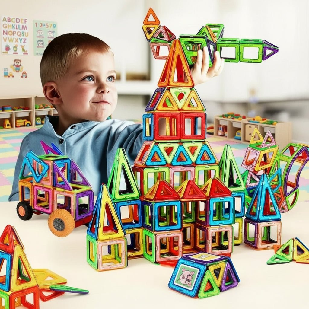 MagnoBuild Creative Magnetic Building Blocks For Kids | Temsk