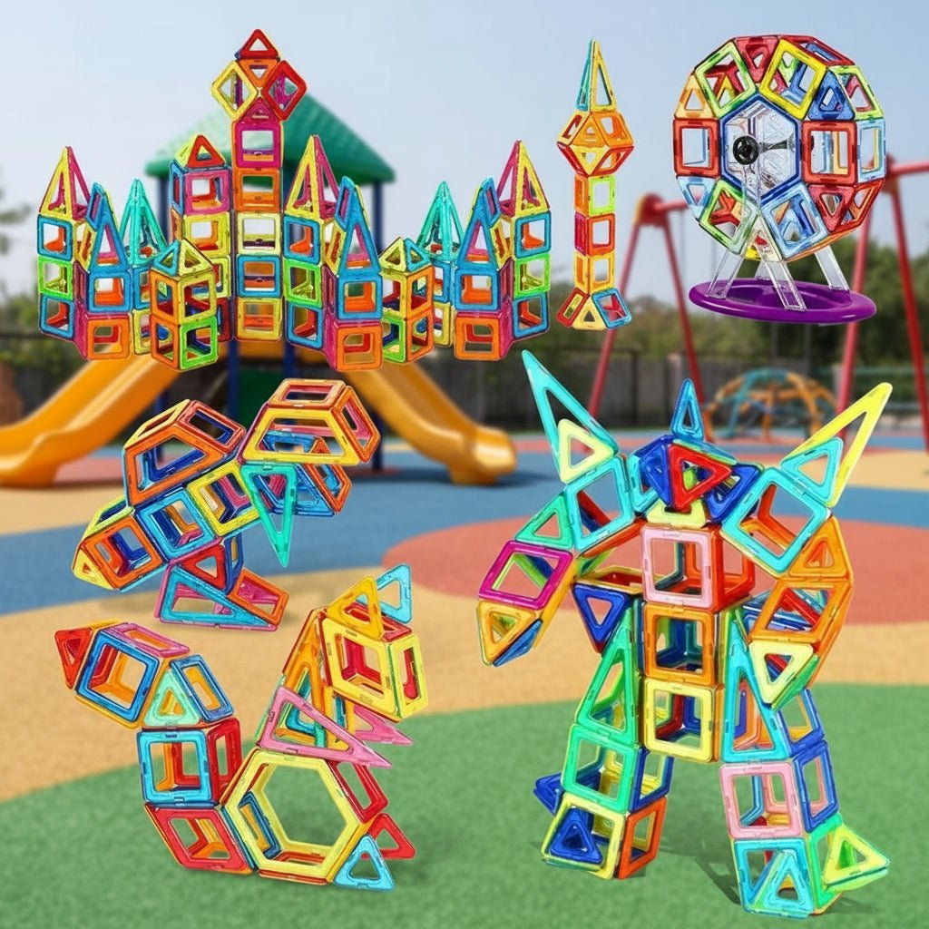 MagnoBuild Creative Magnetic Building Blocks For Kids | Temsk