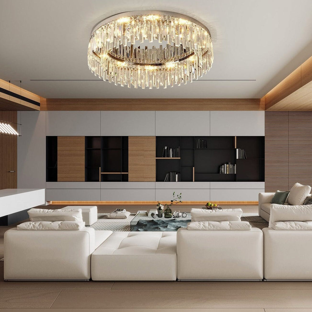 Empressa Crystal Lighting Collection Featuring Stainless Steel And K9 Crystals | Temsk