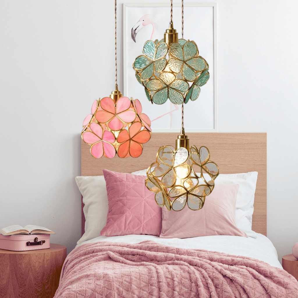 Liora Glass Flower Pendant Light for Living Rooms and Homes | Temsk