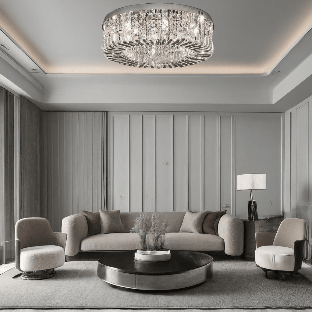 Aurelia Ring Crystal Chandelier for Elegant Hallways and Living Areas | Temsk