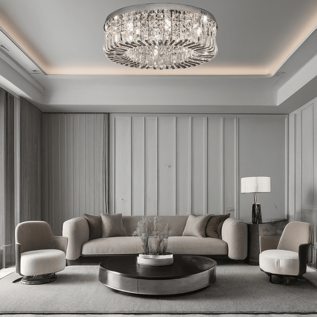 Aurelia Ring Crystal Chandelier for Elegant Hallways and Living Areas | Temsk