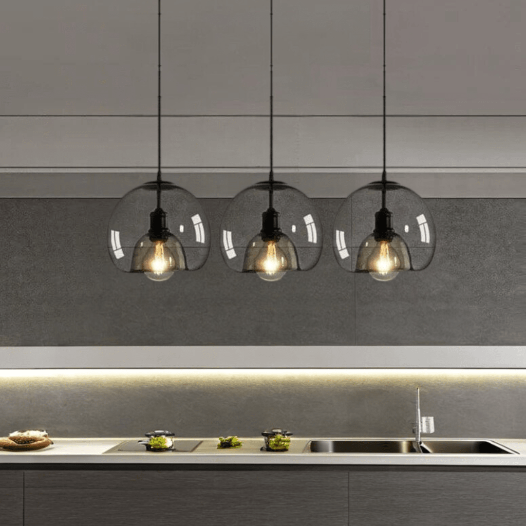 Lampade a sospensione Aurelia in vetro per cucine moderne e altro | Temsk