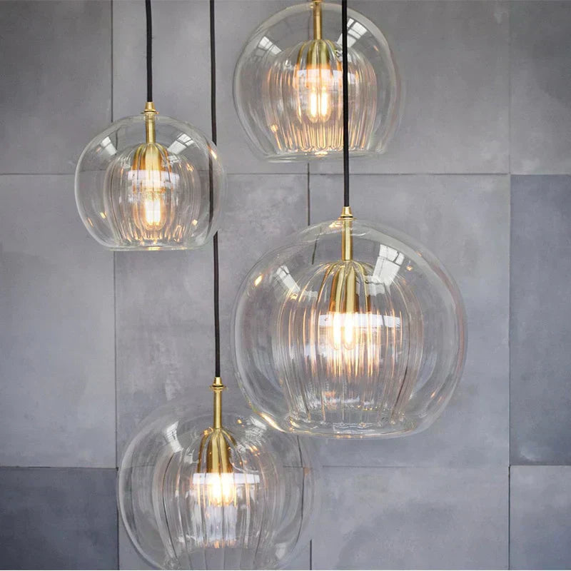 Nova Glass Bubble Pendant Light With Handblown Double Orbs | Temsk
