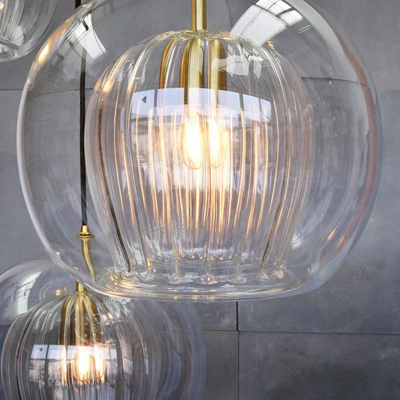 Nova Glass Bubble Pendant Light With Handblown Double Orbs | Temsk