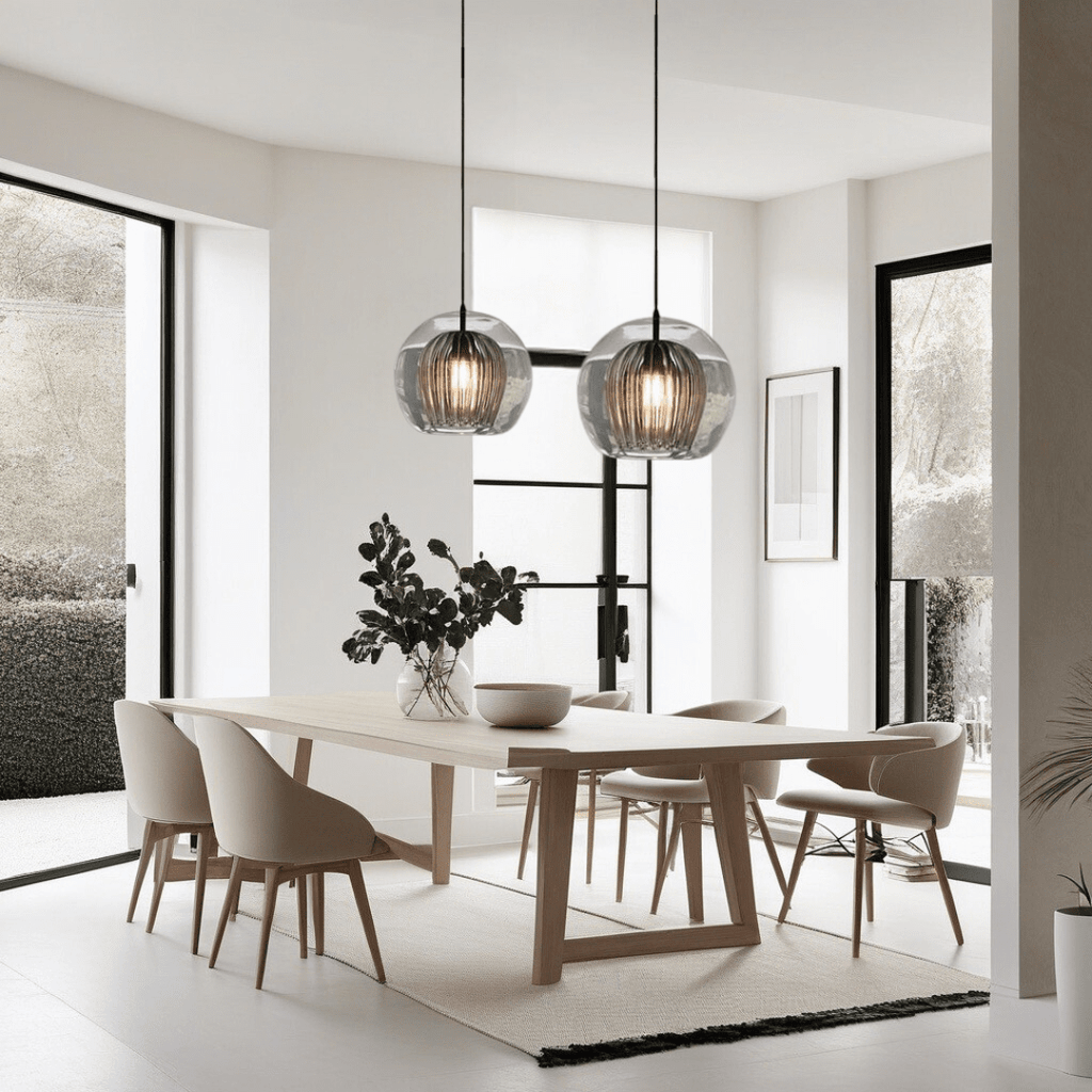 Nova Glass Bubble Pendant Light With Handblown Double Orbs | Temsk