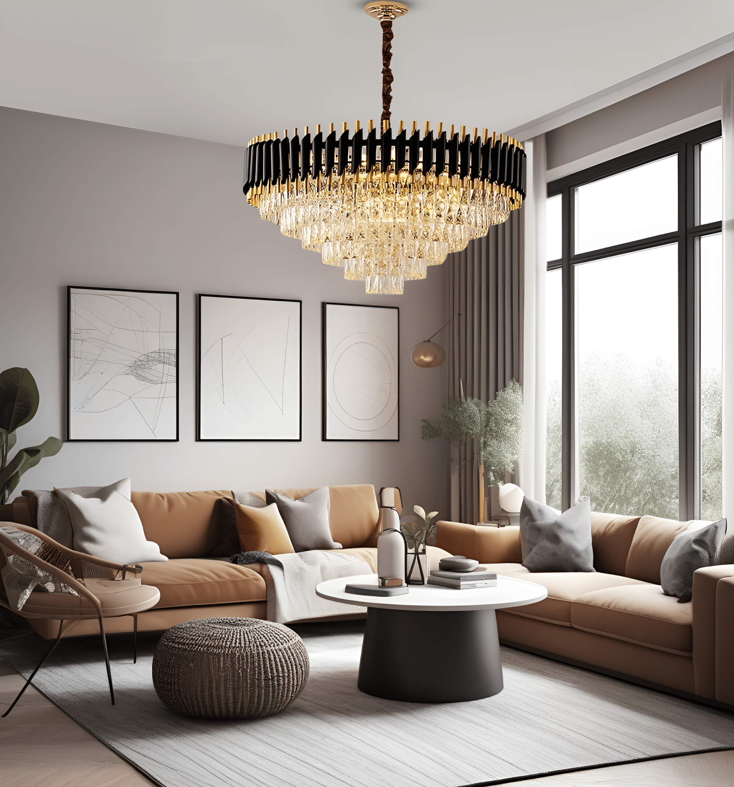 Aurelius Chandelier Collection with Adjustable Cords and Shade Options | Temsk