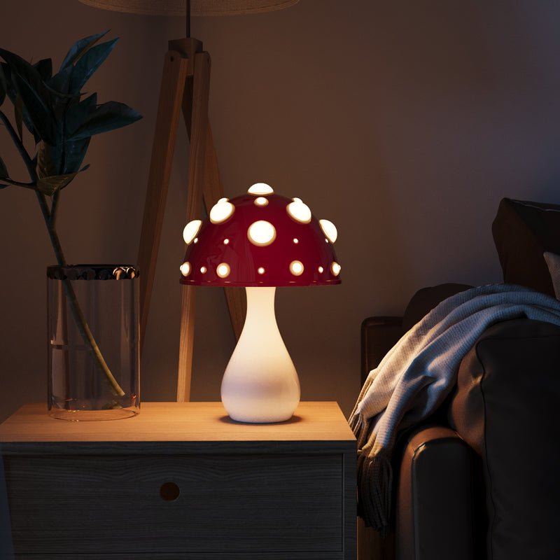 Amanita Inspired LED Table Lamp With Warm Modern Glow | Temsk