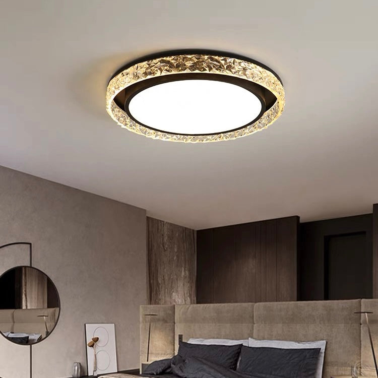 Kristall-Halo-LED-Deckenleuchte mit Fernbedienung und Dimmfunktion | Temsk