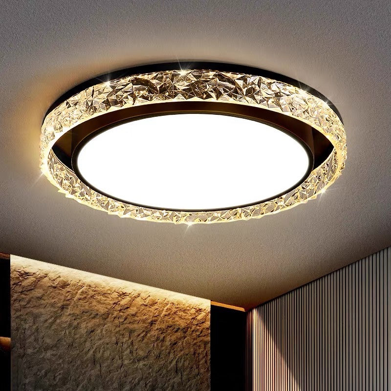 Kristall-Halo-LED-Deckenleuchte mit Fernbedienung und Dimmfunktion | Temsk