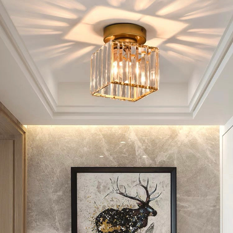 Crystal Ceiling Light E27, Surface Mounted, Modern Hall and Living Room | Temsk