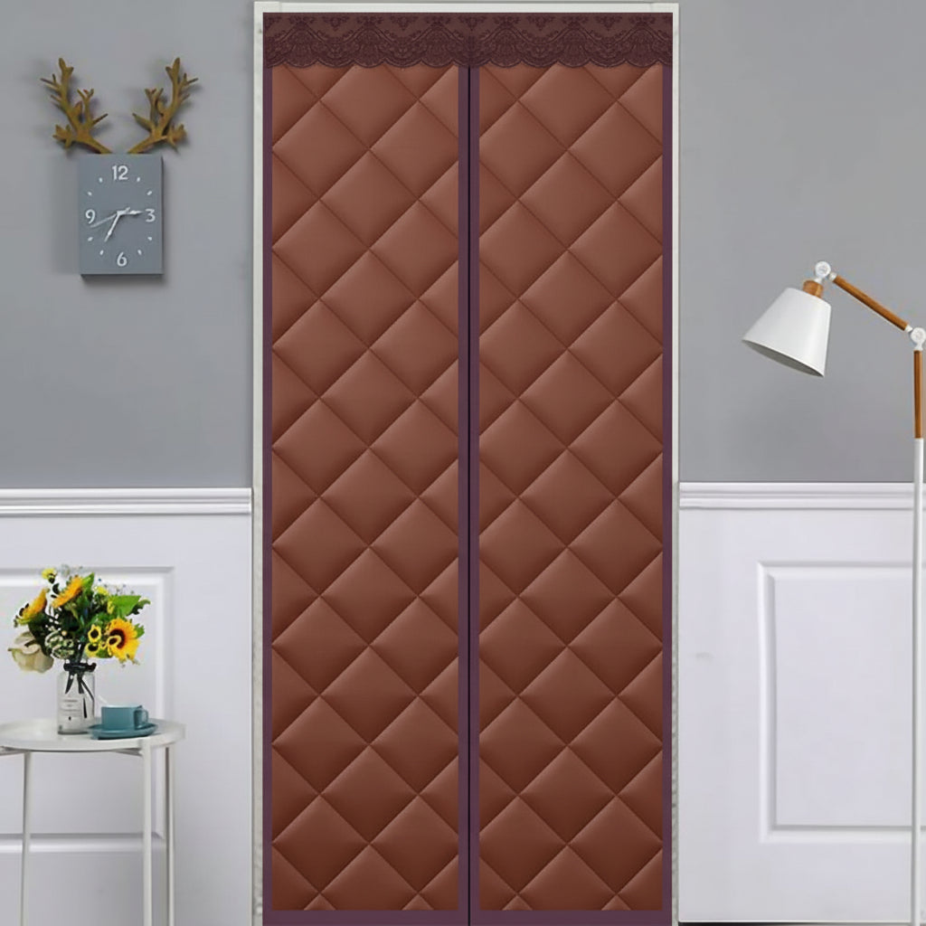 Magnetic Insulated Thermal Door Curtain To Block Drafts And Improve Comfort | Temsk
