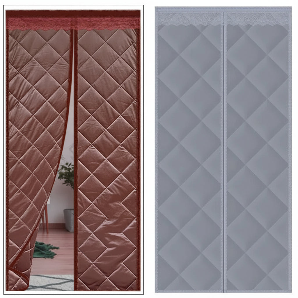 Magnetic Insulated Thermal Door Curtain To Block Drafts And Improve Comfort | Temsk