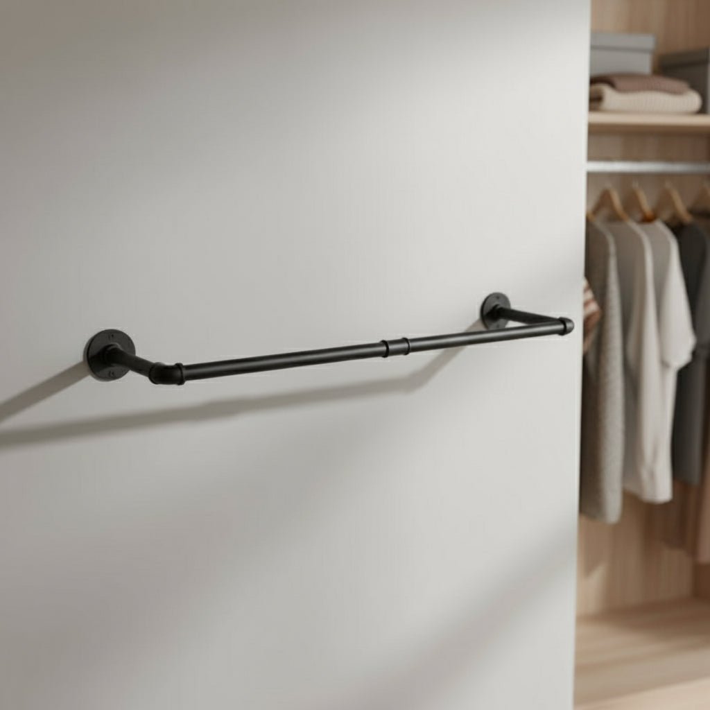 Werkline Industrial Style Wall Mounted Clothes Rail | Temsk