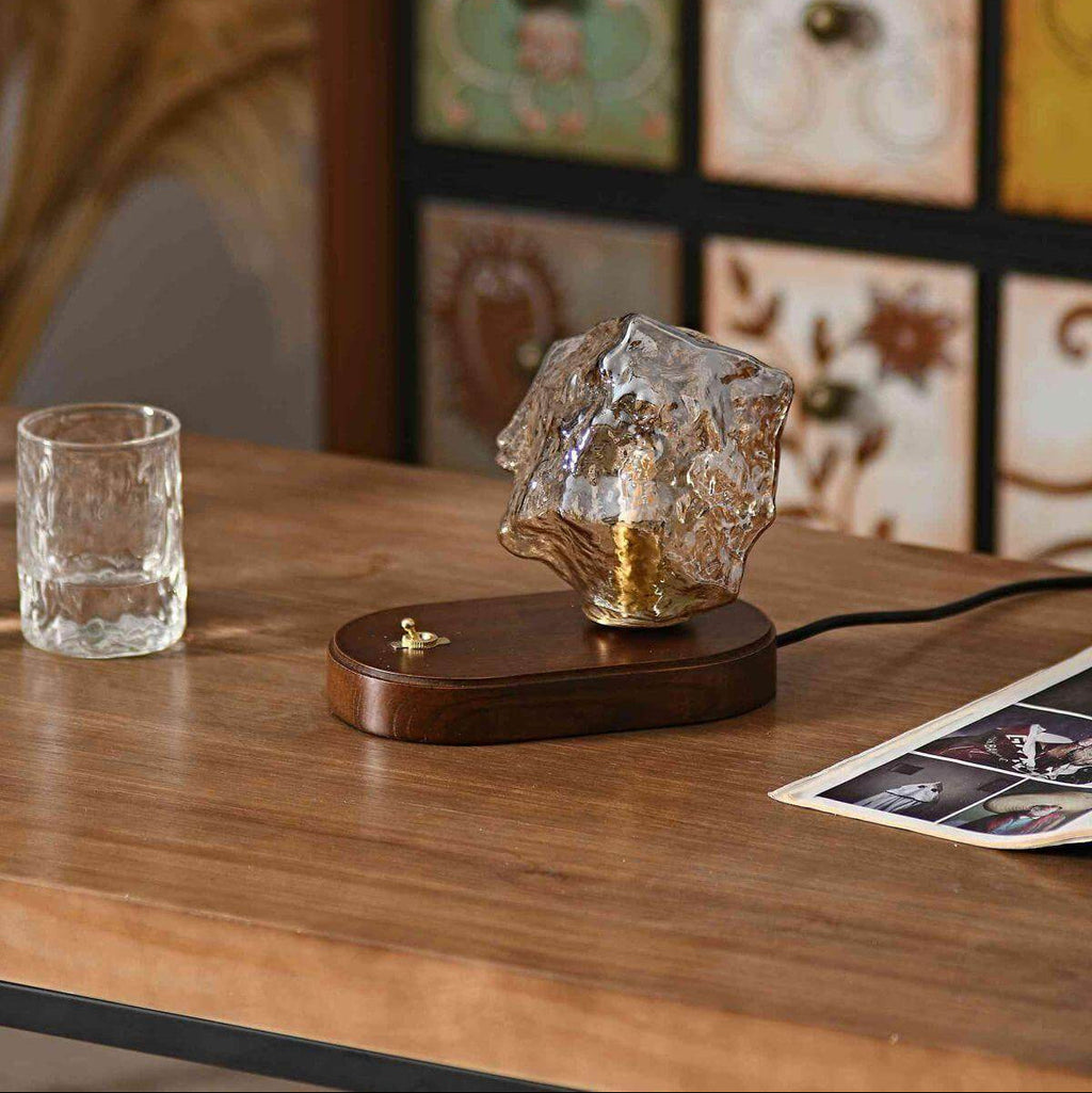 Organic Glass Table Lamp Lighting Fixture For Elegant Interiors | Temsk