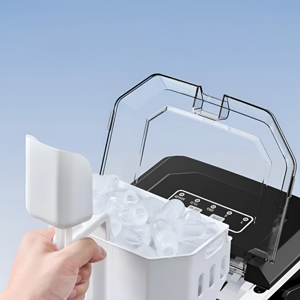 Tragbarer Tisch-Eiswürfelbereiter mit Kühlfunktion für Zuhause und Büro | Temsk