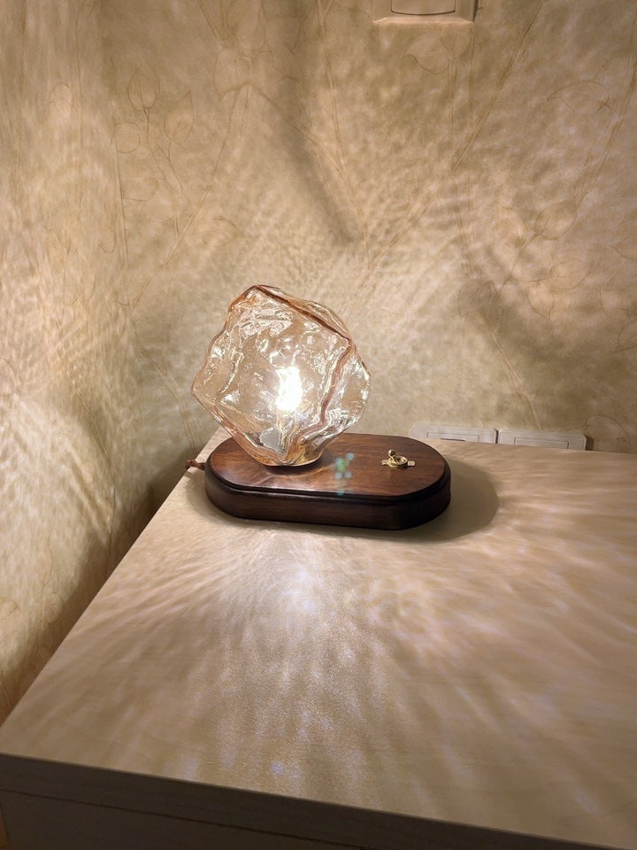 Stolní lampa Glacierstone z ledového kamene pro dekoraci obývacího pokoje | Temsk