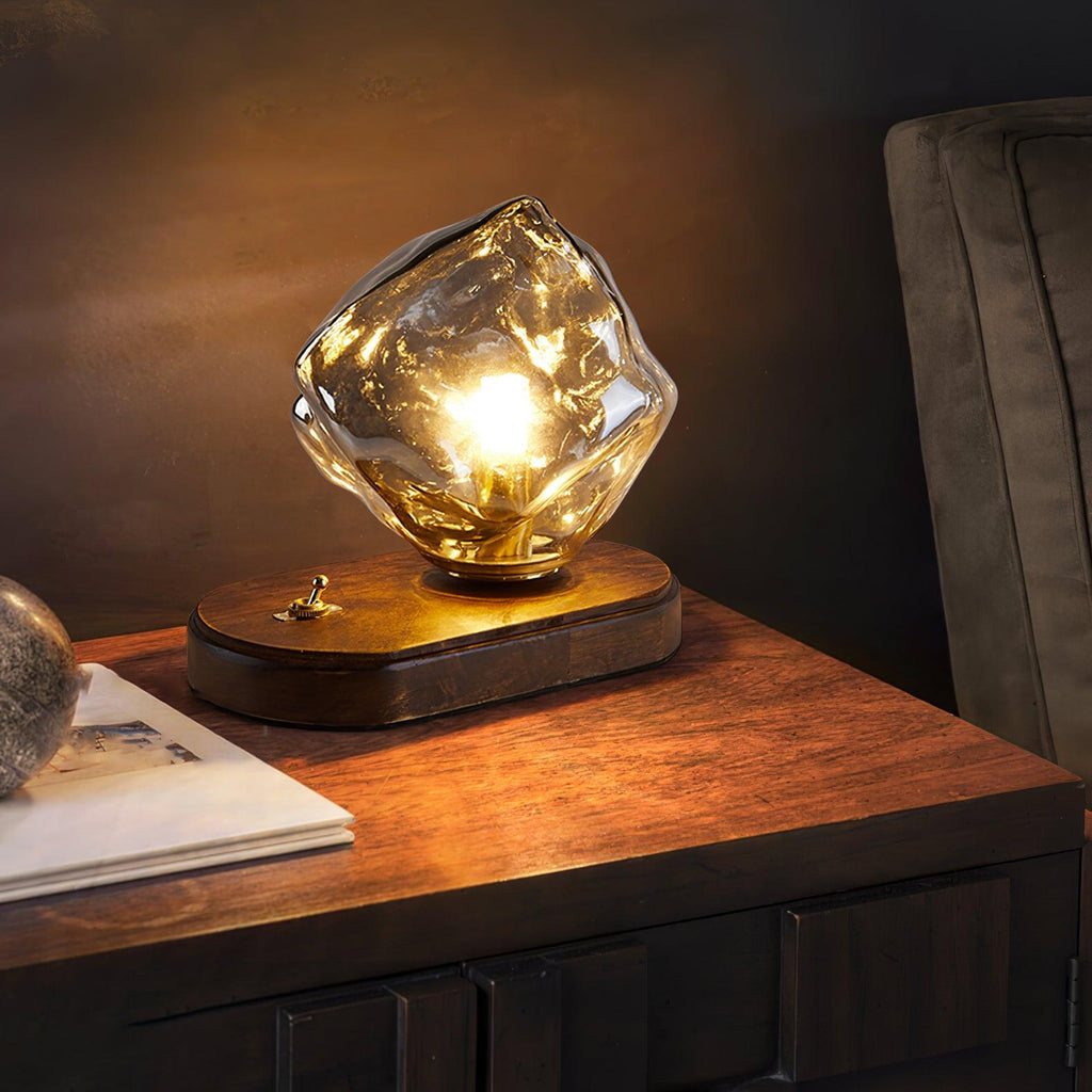 Stolní lampa Glacierstone z ledového kamene pro dekoraci obývacího pokoje | Temsk