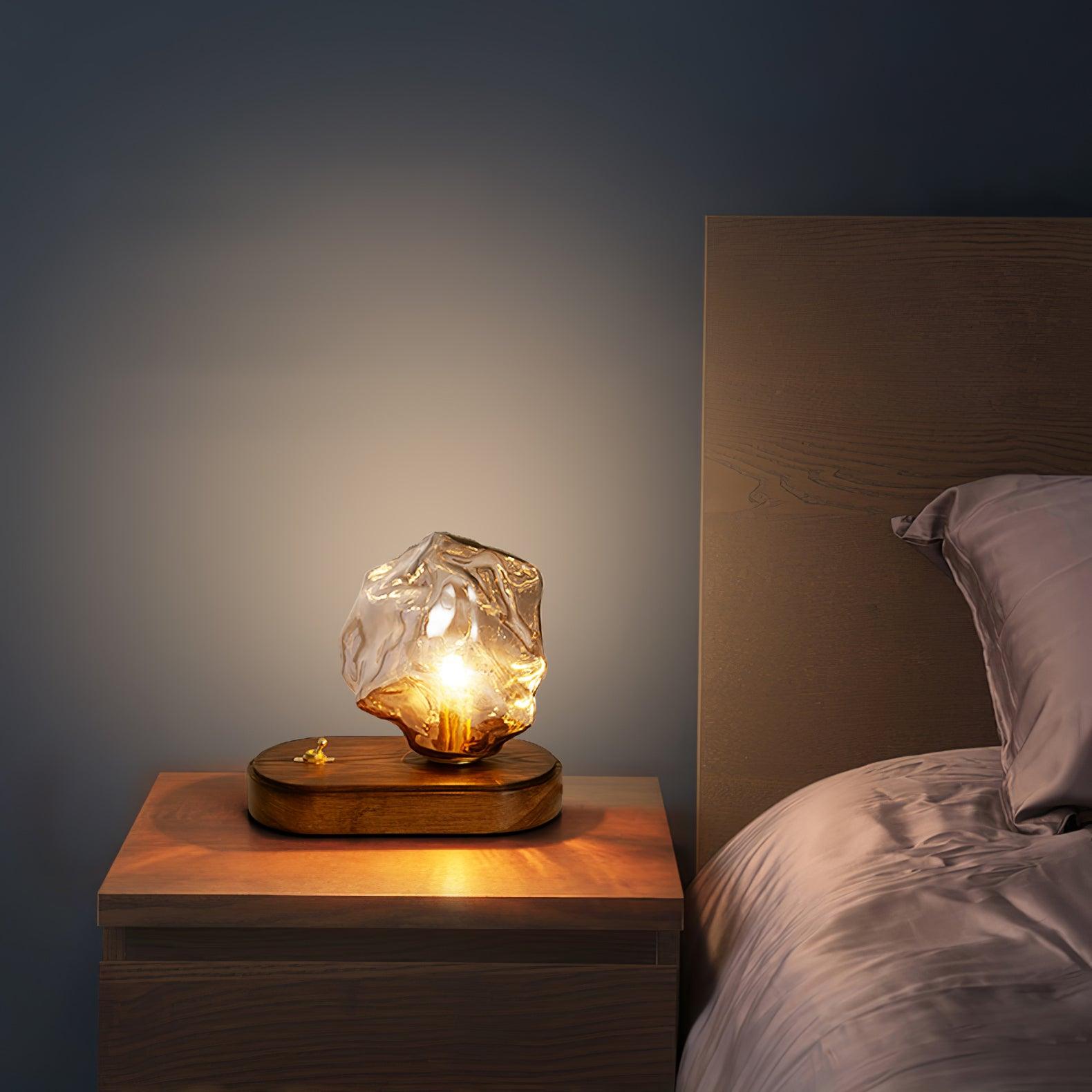 Stolní lampa Glacierstone z ledového kamene pro dekoraci obývacího pokoje | Temsk