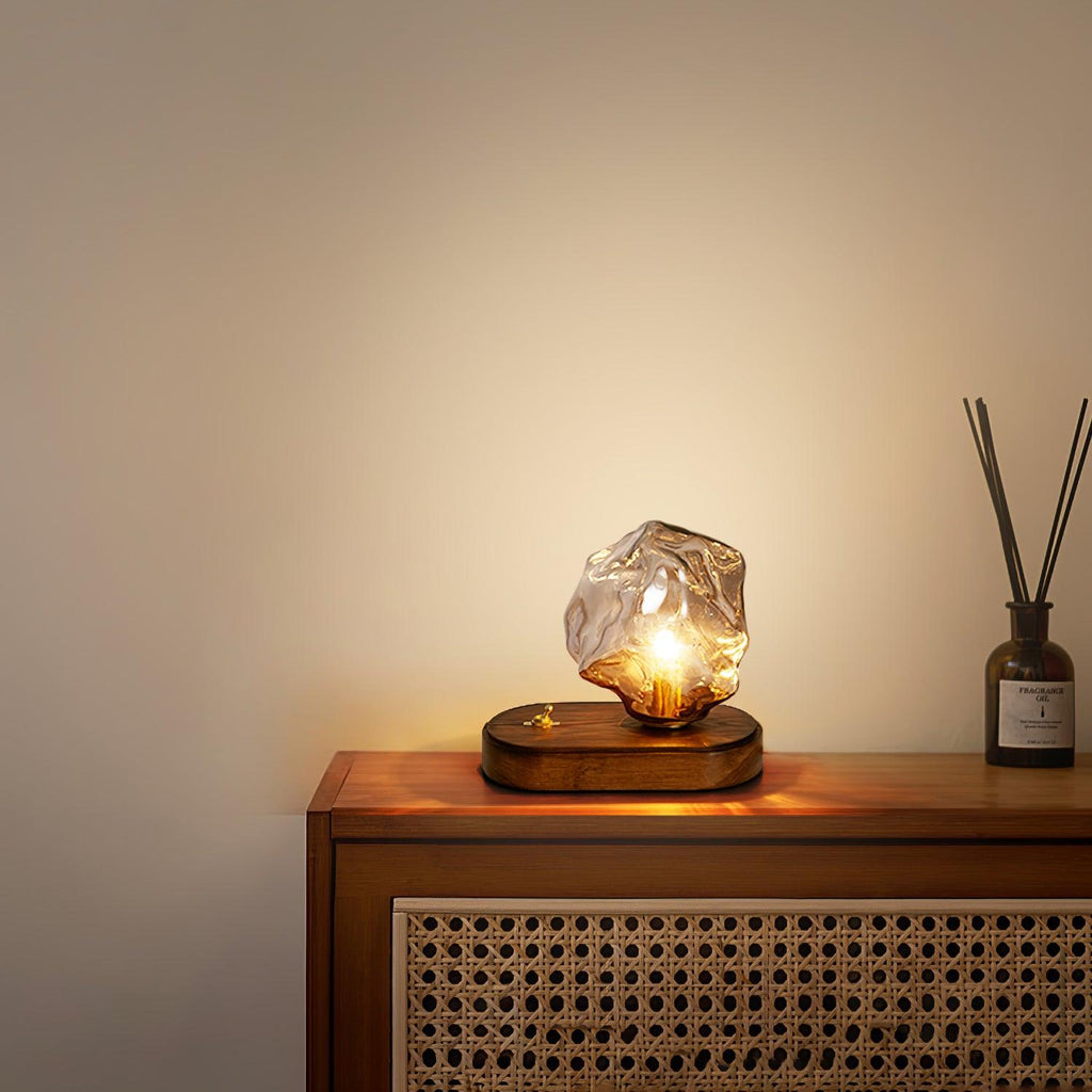 Stolní lampa Glacierstone z ledového kamene pro dekoraci obývacího pokoje | Temsk