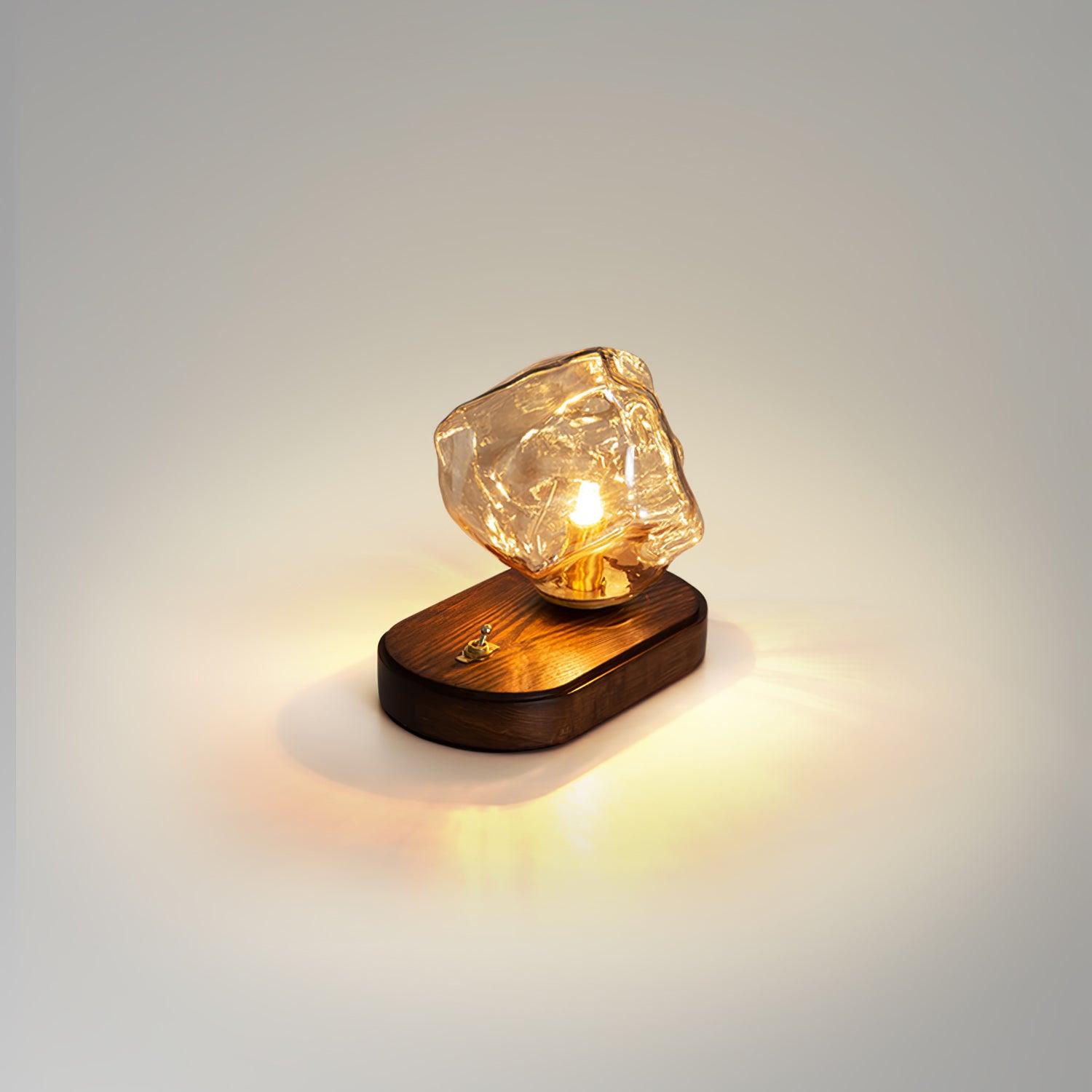 Stolní lampa Glacierstone z ledového kamene pro dekoraci obývacího pokoje | Temsk