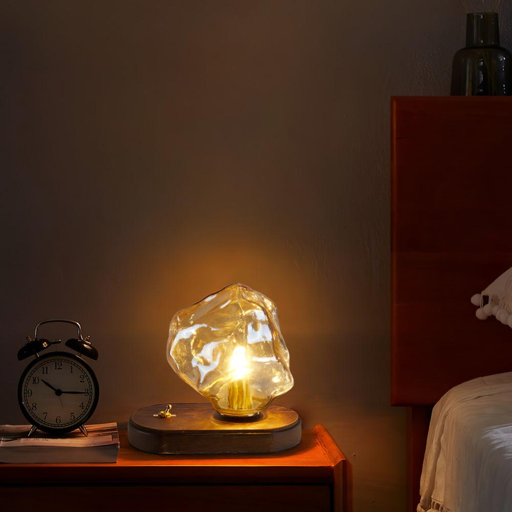 Stolní lampa Glacierstone z ledového kamene pro dekoraci obývacího pokoje | Temsk