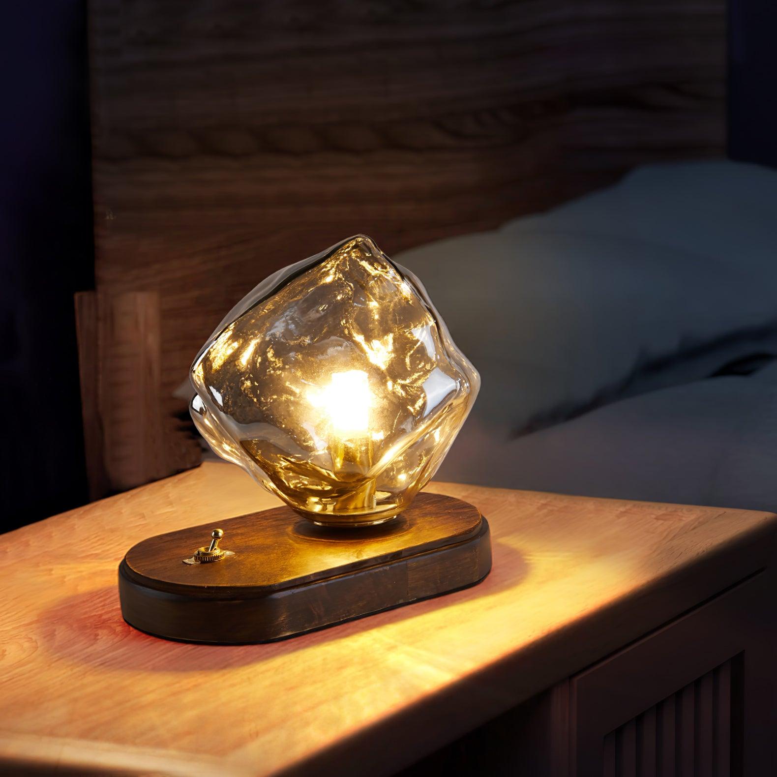 Stolní lampa Glacierstone z ledového kamene pro dekoraci obývacího pokoje | Temsk