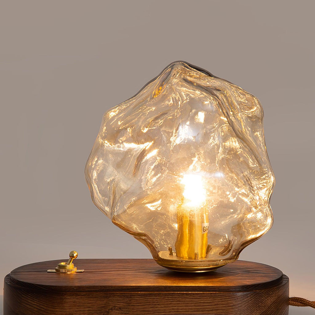 Stolní lampa Glacierstone z ledového kamene pro dekoraci obývacího pokoje | Temsk