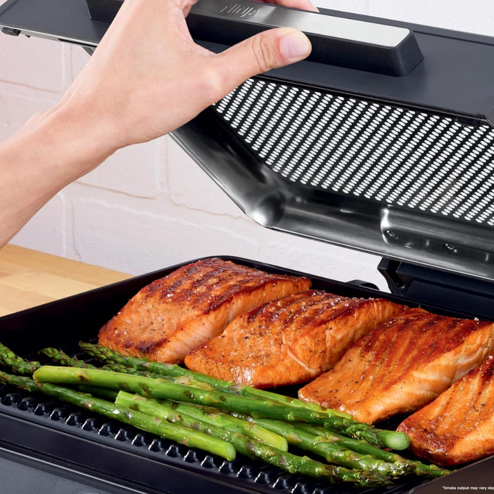 Grill And Griddle For Indoor Grilling With Nonstick Plate Up To 500 Degrees | Temsk
