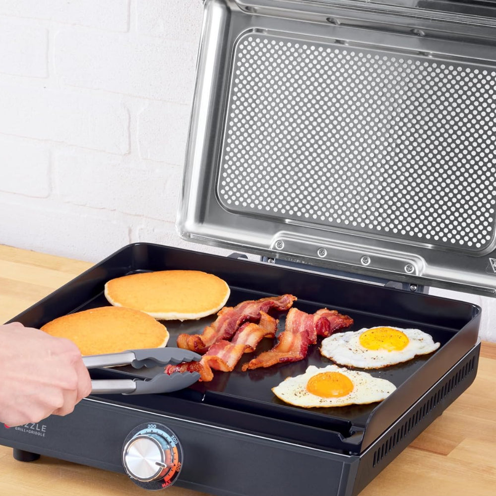Grill And Griddle For Indoor Grilling With Nonstick Plate Up To 500 Degrees | Temsk