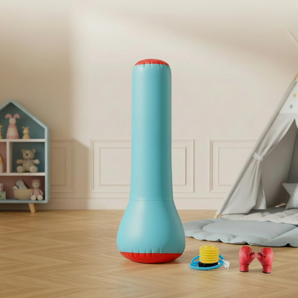 Aufblasbarer Boxsack für Kinder mit Wasserbasis für aktives Spielen drinnen und draußen | Temsk