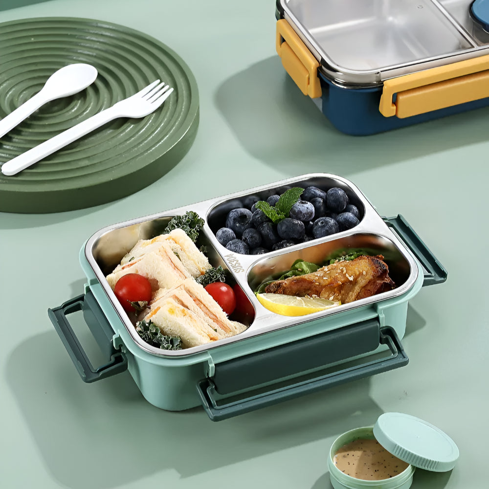 Isolierter Edelstahl-Lunchbehälter mit auslaufsicherem Deckel | Temsk