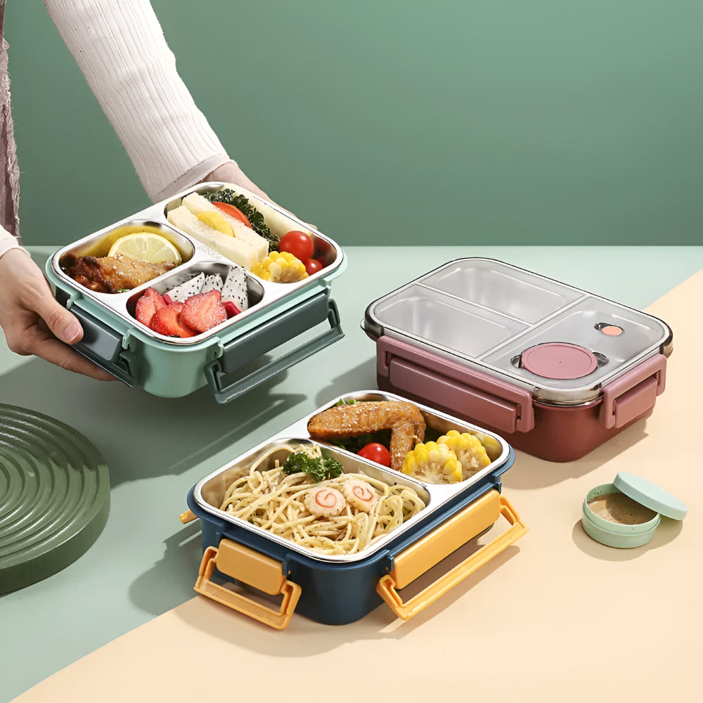 Isolierter Edelstahl-Lunchbehälter mit auslaufsicherem Deckel | Temsk