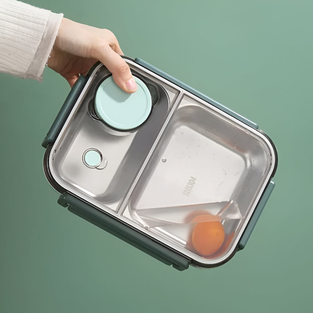 Isolierter Edelstahl-Lunchbehälter mit auslaufsicherem Deckel | Temsk