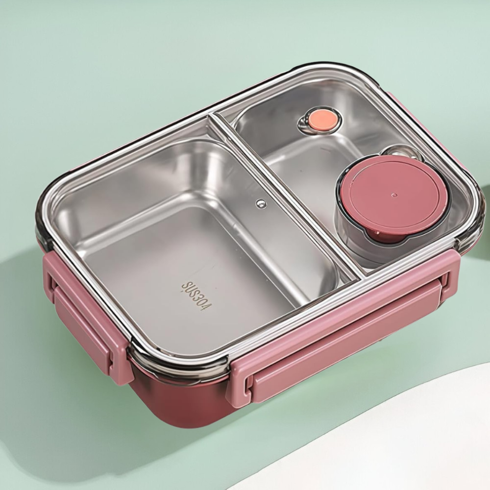 Isolierter Edelstahl-Lunchbehälter mit auslaufsicherem Deckel | Temsk