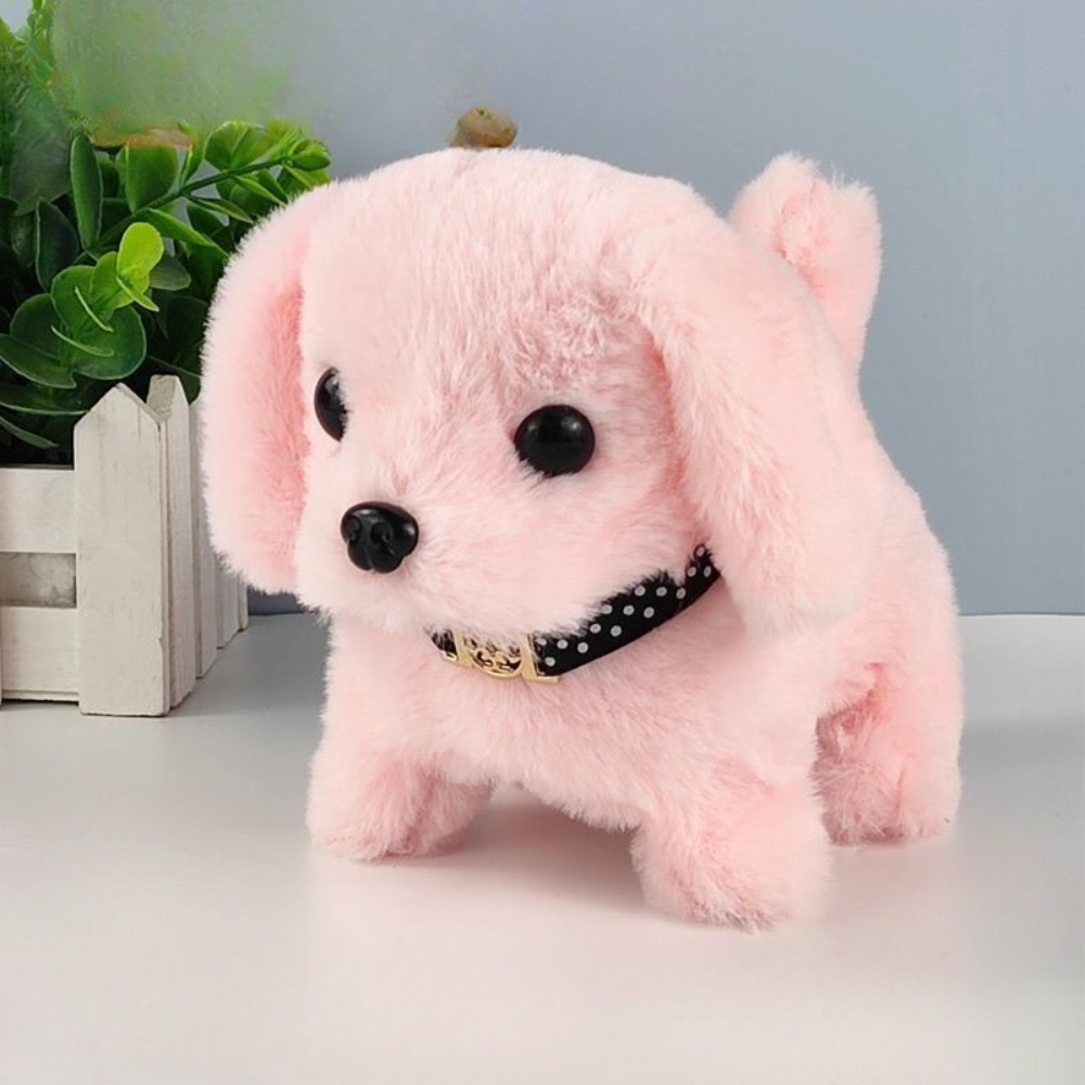 Interactive Plush Robot Puppy With Walking Barking Sounds | Temsk