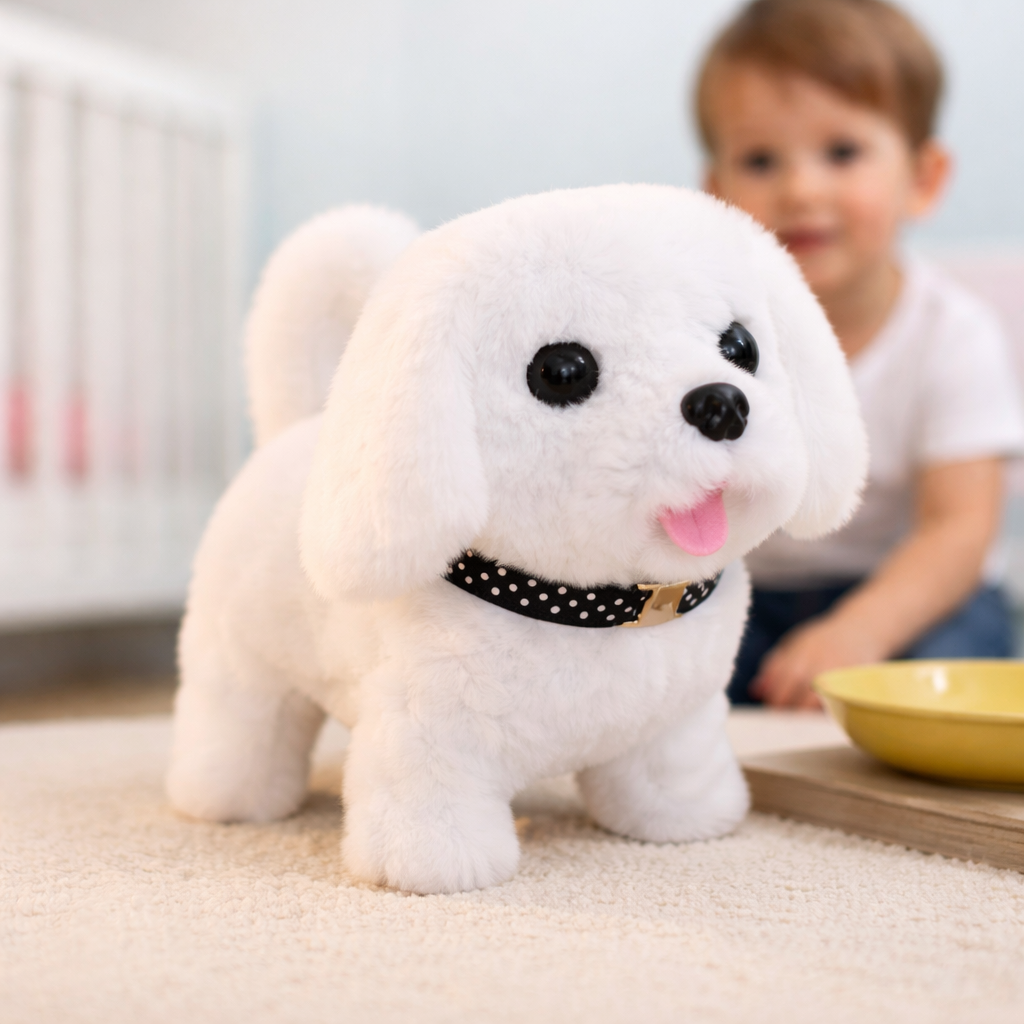 Robot Dog Plush Interactive Realistic Walking Toy For Kids | Temsk