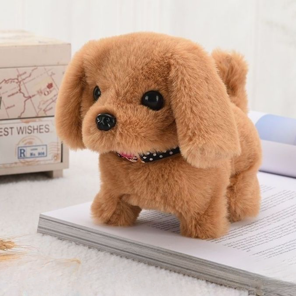 Interactive Plush Robot Puppy With Walking Barking Sounds | Temsk