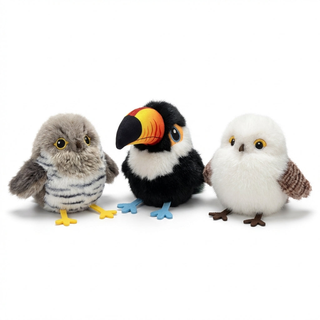 Interactive Flapping-Wing Bird Cat Toy USB-C Rechargeable (Cuckoo, Marsh Tit, Parrot) | Temsk