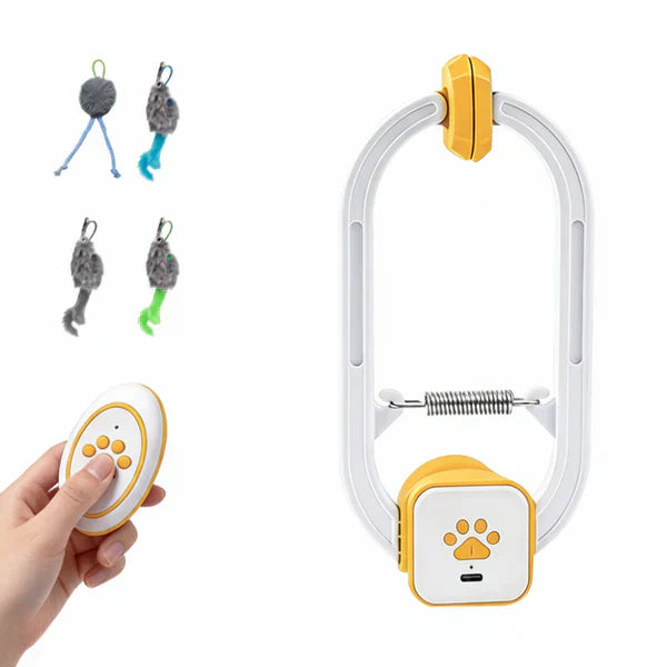 Interactive USB Cat Teaser Toy With Rechargeable Mice Attachments | Temsk