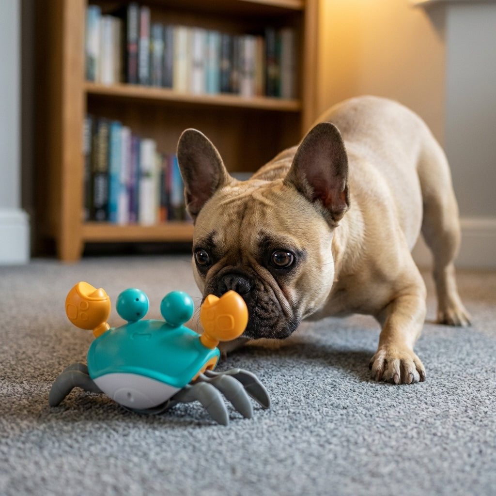 Interactive Crawling Crab Dog Toy With Motion Sensor And USB Rechargeable | Temsk