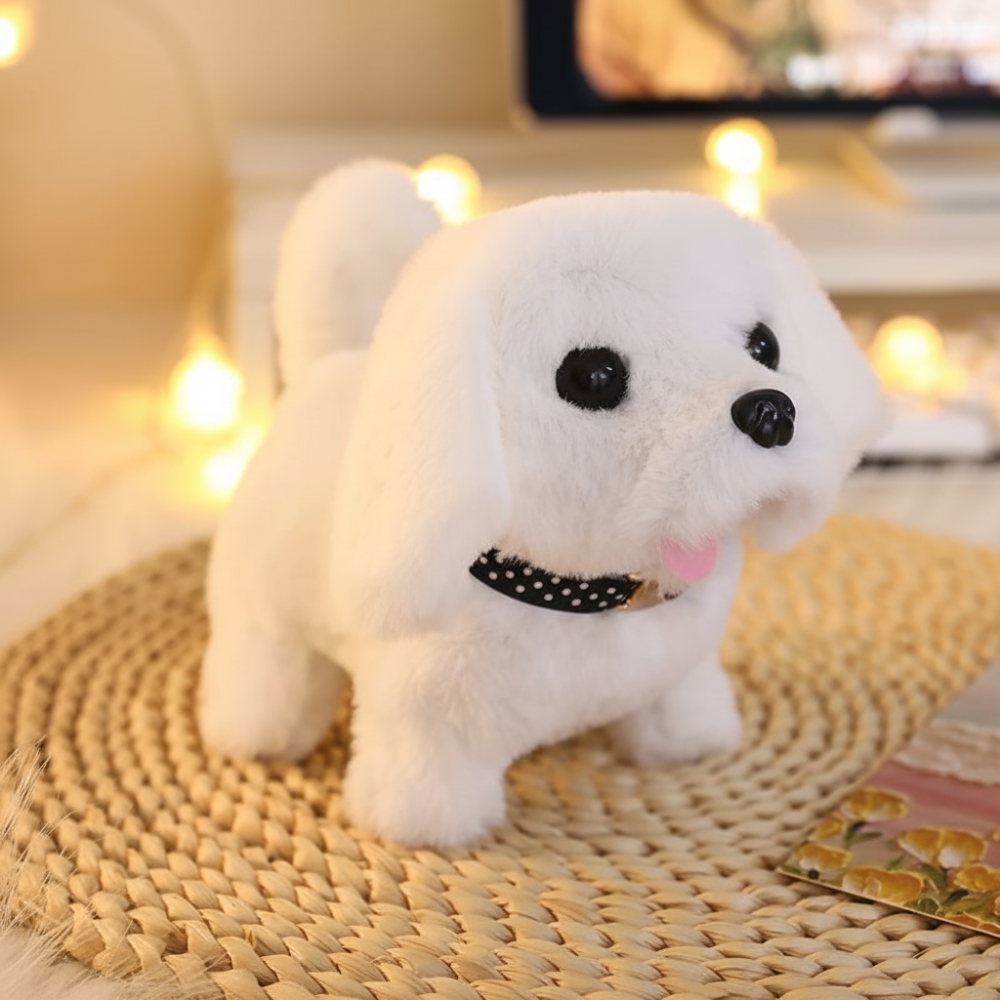 Plush Puppy Interactive Toy That Walks And Barks For Playtime | Temsk