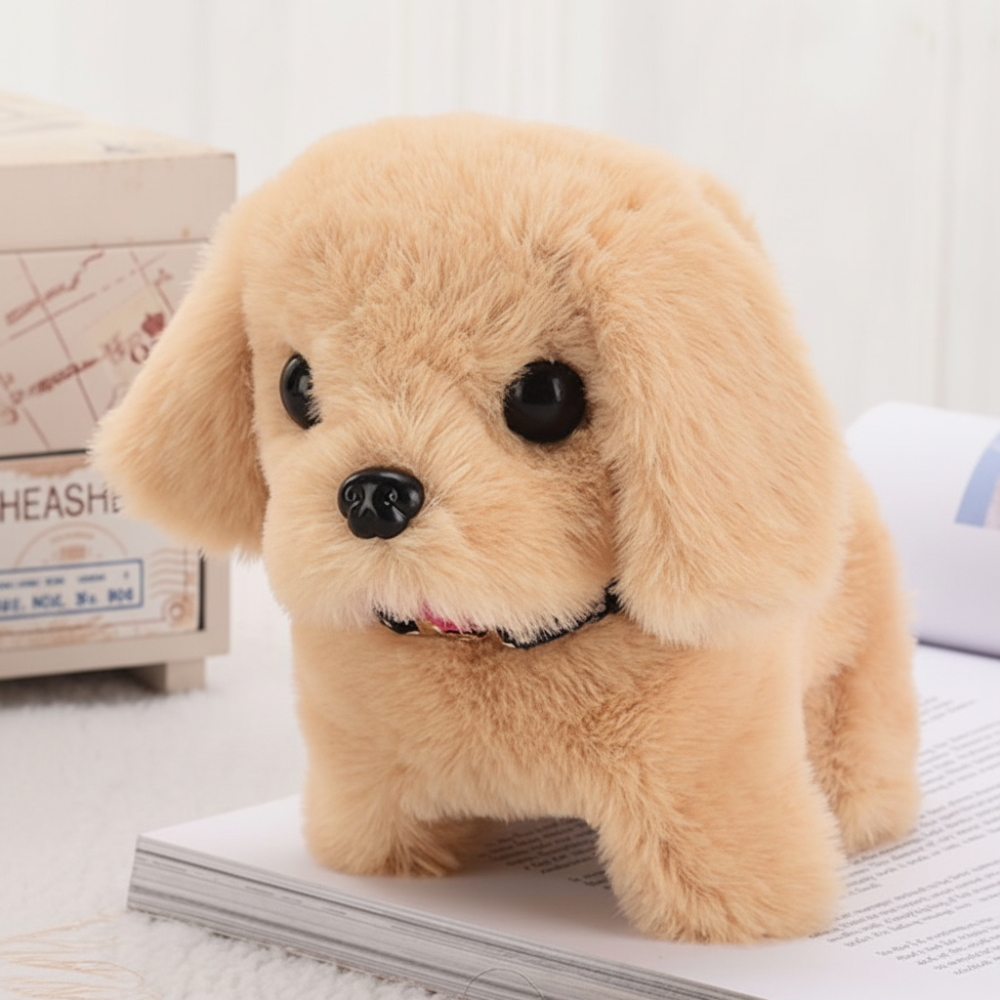 Plush Puppy Interactive Toy That Walks And Barks For Playtime | Temsk